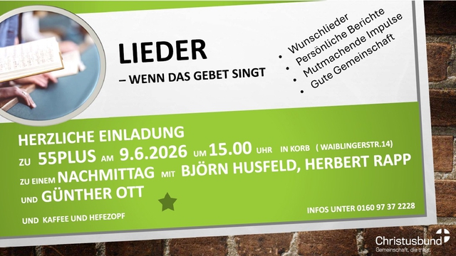Lieder wenn das Gebet singt
